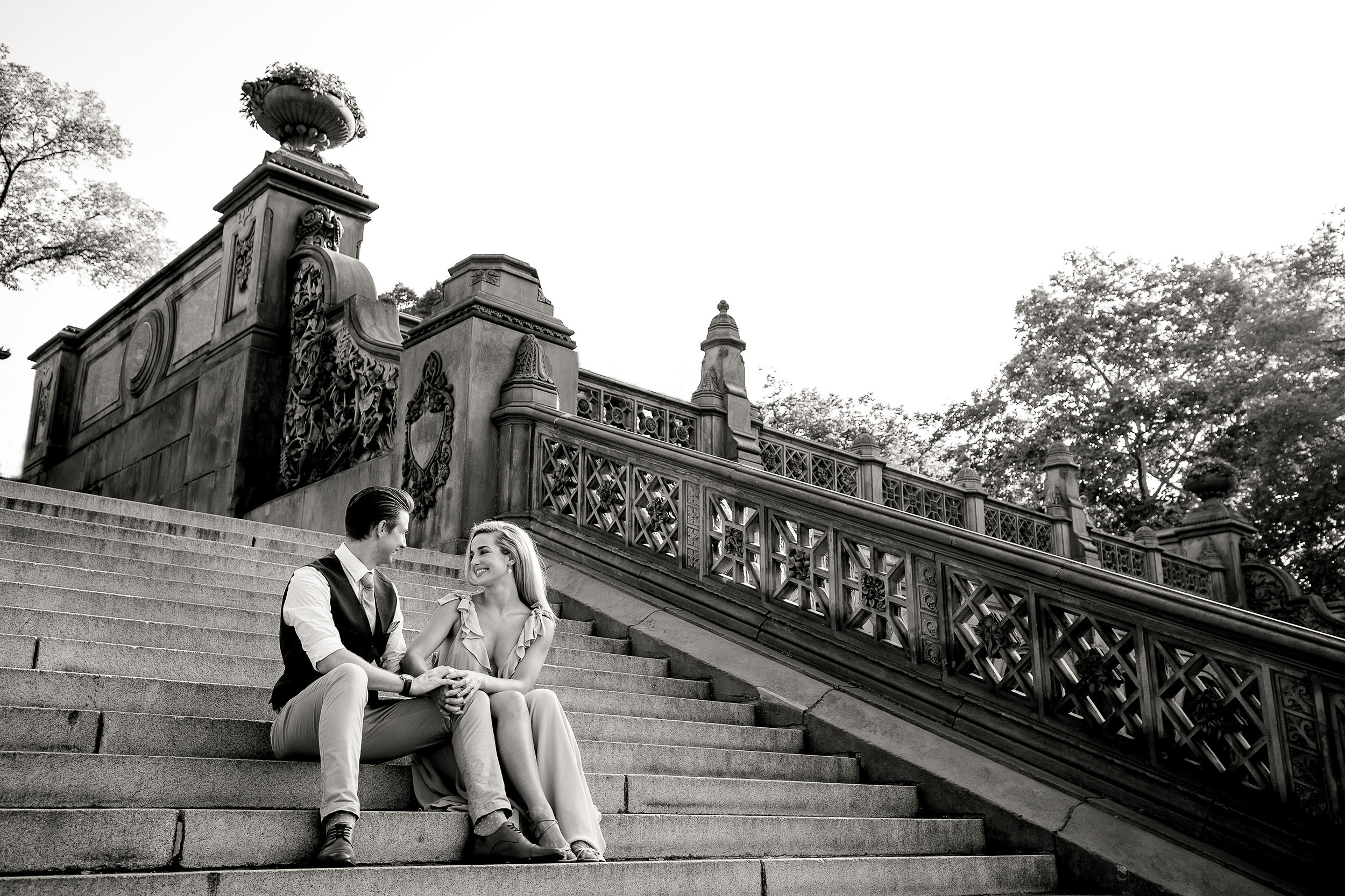 Central Park Engagement Session Bethesda Fountain